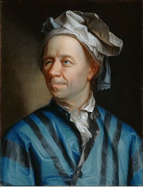 <b></b><br/>Portrait de Léonhard Euler, 1753 par Jakob Emanuel Handmann .